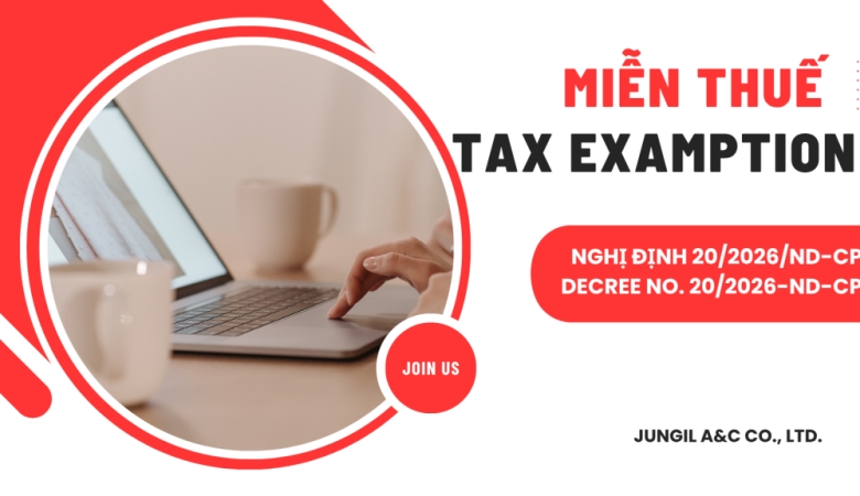 MIỄN THUẾ TNDN CHO DOANH NGHIỆP NHỎ VÀ VỪA THEO NGHỊ ĐỊNH 20/2026/NĐ-C