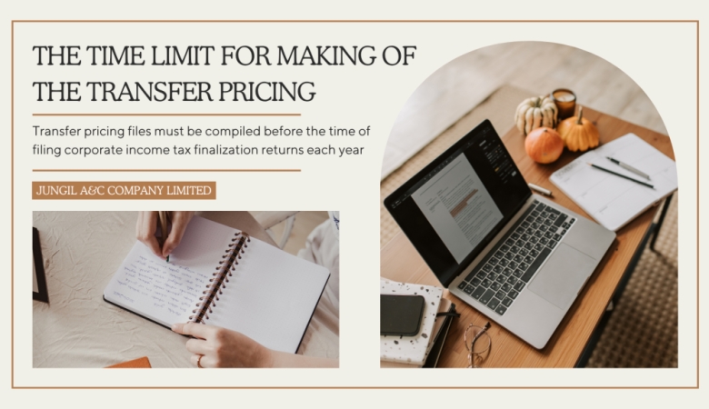 THE TIME LIMIT FOR MAKING, SUBMISSION OF THE TRANSFER PRICING FILE