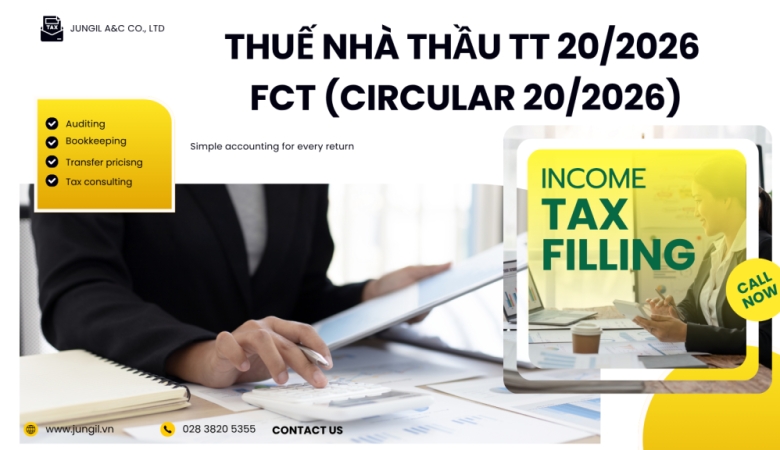 TÍNH THUẾ NHÀ THẦU THEO THÔNG TƯ 20/2026/TT-BTC